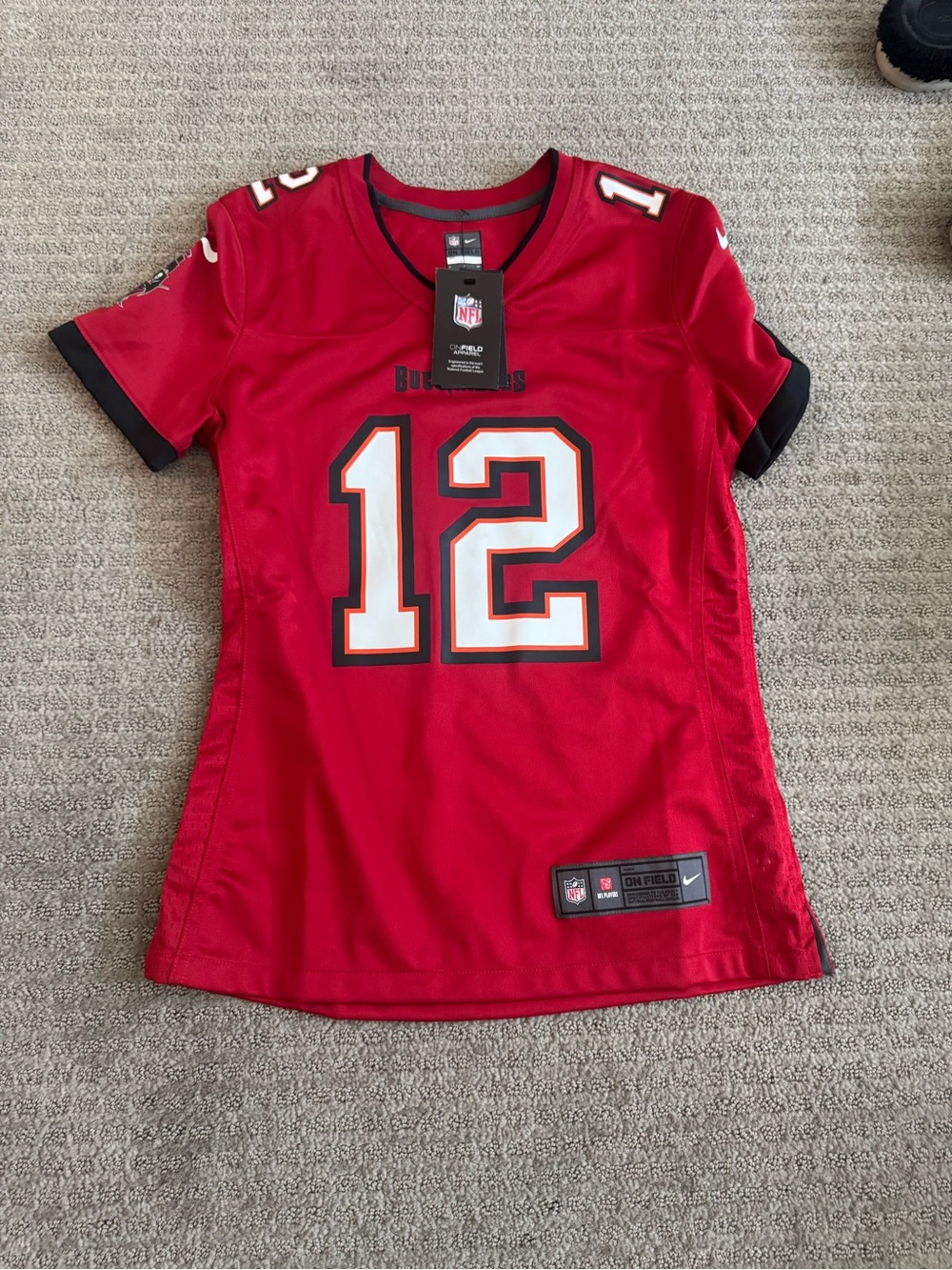 Nike Women’s Red & Black NFL Jersey #12